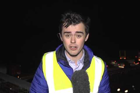 News Reporter Battled Fierce Winds During Live Report on Eurotunnel Strikes