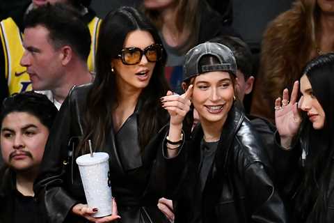 Kendall Jenner, Hailey Bieber Have Ladies' Night At Lakers Game