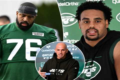 Jets looking everywhere for answers to stop offensive line from holding them back in 2024