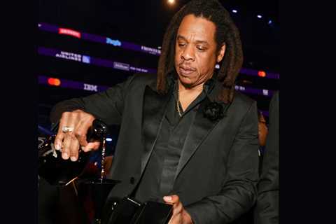 Jay-Z Drinks Out of His Grammy Award Following Speech Defending Beyoncé: Watch
