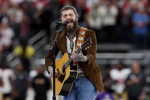 Post Malone Brings Out His Guitar for Stirring  ‘America the Beautiful’ Performance at the 2024..
