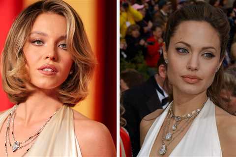 Sydney Sweeney Wore Angelina Jolie's 2004 Oscars Dress To The Vanity Fair Party