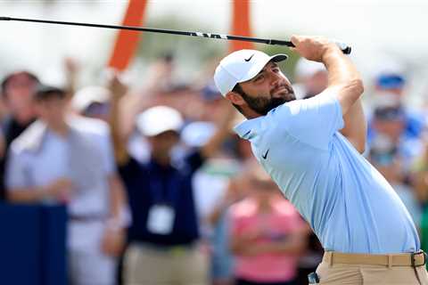 Scottie Scheffler shakes off neck soreness to stay in hunt at Players Championship