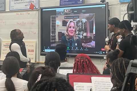 Watch First Lady Jill Biden Surprise High School Students Ahead of Their White House Performance