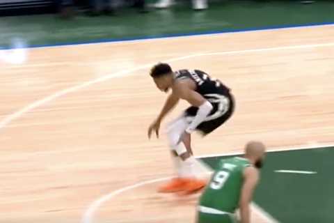 Giannis Antetokounmpo goes down with non-contact injury in scary Bucks moment