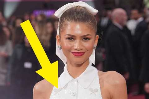 Zendaya's Latest Red Carpet Dress Has A Tennis Reference You'll Have To Squint To See