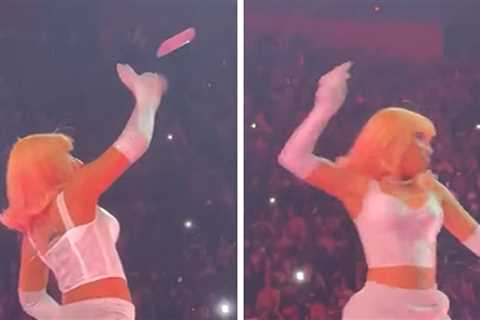 Nicki Minaj Hurls Object Back into Crowd After Almost Getting Hit in Face