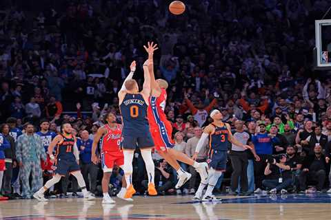 Donte DiVincenzo rebounds from Game 1 benching to play hero in Knicks-76ers thriller