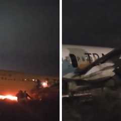 Boeing 737 Plane Catches on Fire in Senegal After Failed Takeoff Attempt