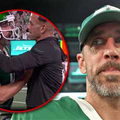 Aaron Rodgers Explains Tense Sideline Encounter With Jets Coach Robert Saleh