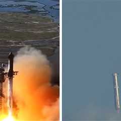 SpaceX Starship Launches From Texas As Donald Trump Looks On