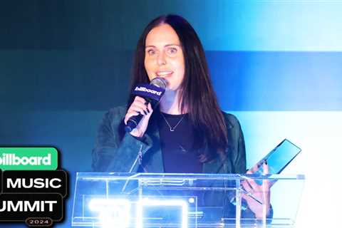 Erin Calhoun From the Sphere Accepts Top Venue of the Year | Billboard Live Summit 2024