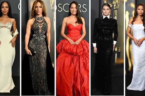 On the Scene at Governors Awards: Kerry Washington in a Elie Saab Embellished Gown, Jennifer Lopez..