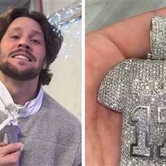 MVP Chain of Josh Allen Showcases 27 Carats of Diamonds