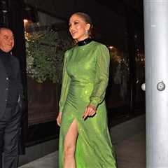 Jennifer Lopez Dazzles in Green After House Hunting in Brentwood