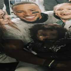 Saquon Barkley’s girlfriend Anna Congdon reveals Eagles celebrations in new family photos