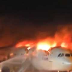 Passenger Plane Goes Up in Flames at South Korean Airport, on Video