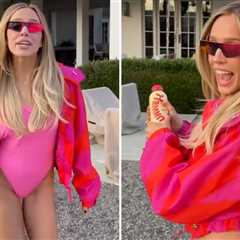 Alex Cooper Leaves Followers 'Unwell' Rockin' Hot Pink One-Piece