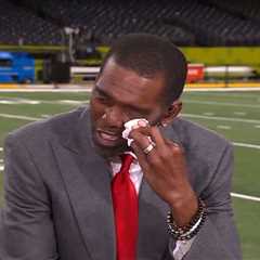 Randy Moss cries during emotional ESPN return at Super Bowl 2025 two months after cancer reveal