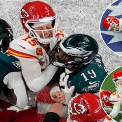 Eagles defense was all over Patrick Mahomes in humiliation of Chiefs offensive line