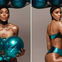 Kelly Rowland Rings In Birthday With Sexy Balloon-Themed Photo Shoot