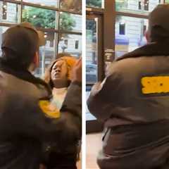 Taco Bell Cantina Security Guard Slaps Woman on Video