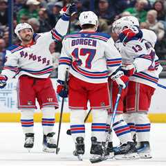 Rangers blank rival Blue Jackets to storm into second wild-card spot