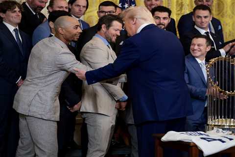 Trump takes Red Sox dig, calls Shohei Ohtani a ‘movie star’ as Dodgers celebrate World Series at..