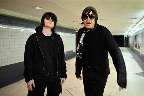 Watch Ed Sheeran and Jimmy Fallon Cover Chappell Roan in N.Y. Subway Disguised as Emo Duo..