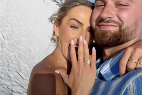 Haley Cavinder, Cowboys star Jake Ferguson get engaged in style