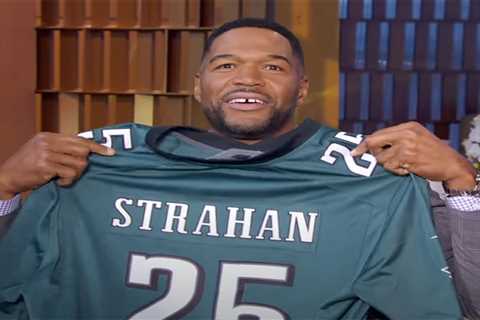 Michael Strahan tosses gifted Eagles jersey in new GMA video: ‘You wish’ Philly