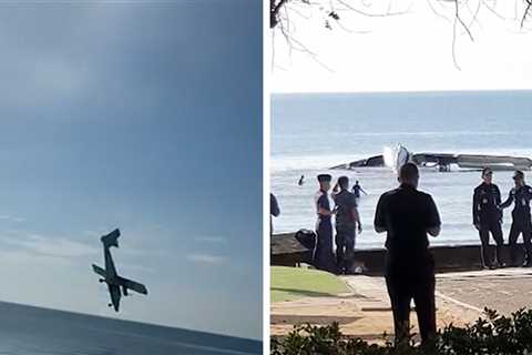 6 Police Officers Killed in Thailand Beach Plane Crash Caught on Video