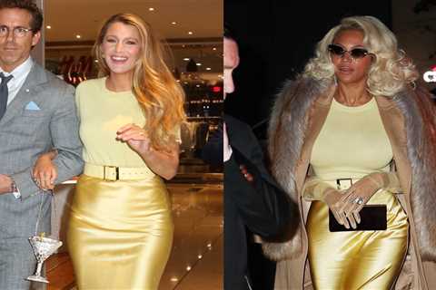 Who Wore it Better? Beyonce vs. Blake Lively in Sergio Hudson Spring 2025 Yellow Top and Maxi Skirt