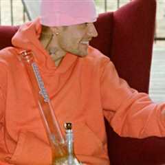 Justin Bieber Smiles With a Bong While Creating Music in Iceland