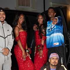 Red Hot in Strapless Kellie Ford: The Combs Kids Showcase Style and Strength Amidst the Storm