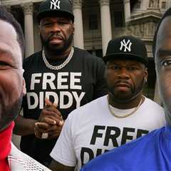 50 Cent Poses in 'Free Diddy' Shirts, Comments on Cassie's Mother