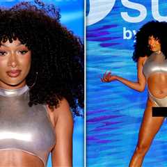Megan Thee Stallion Flaunts Legs for Days on Miami Swim Week Runway