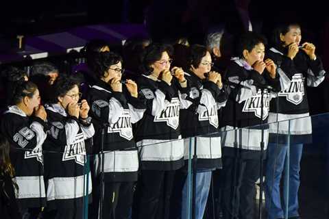 L.A. Kings Put Koreatown Senior Center Harmonica Class at Center Ice for Stanley Cup Playoffs..
