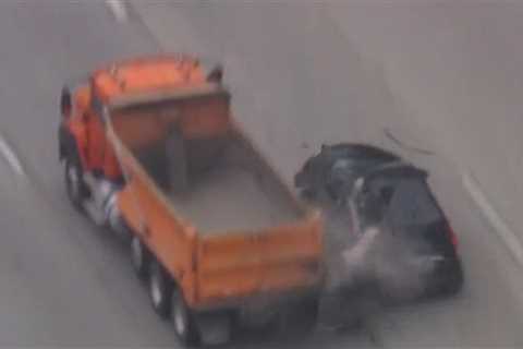 High-Speed L.A. Police Chase Ends in Gruesome Crash on Freeway, on Video