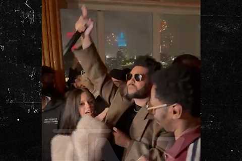 The Weeknd, Jenna Ortega Totally Vibing at 'Hurry Up Tomorrow' Premiere Party