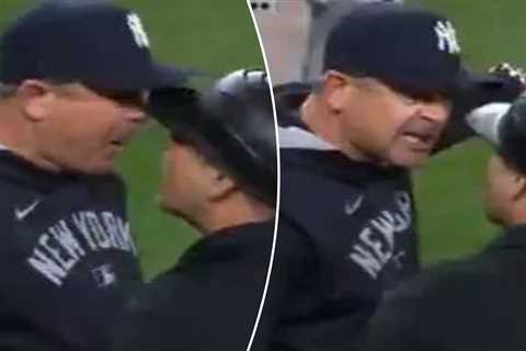 Seething Aaron Boone ejected for arguing controversial Yankees strike call