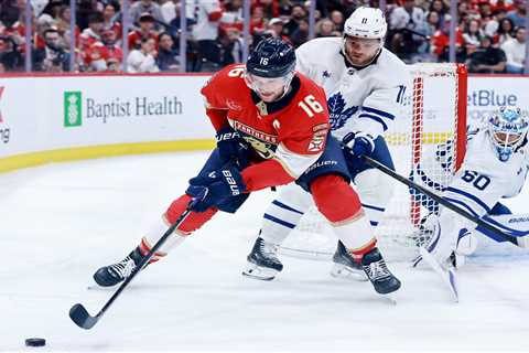 Fanatics Sportsbook promo for Stanley Cup playoffs: Panthers vs. Maple Leafs Game 5 predictions,..