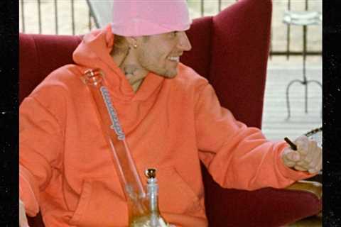 Justin Bieber Smiles With a Bong While Creating Music in Iceland