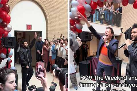The Weeknd, Jimmy Fallon Crash Fordham Seniors' Graduation Bash