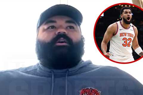 Viral Knicks Fan Stunned After KAT Shirt Shoutout, 'I Still Can't Believe It'