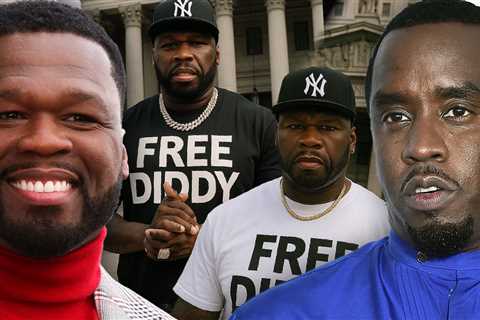 50 Cent Poses in 'Free Diddy' Shirts, Comments on Cassie's Mother