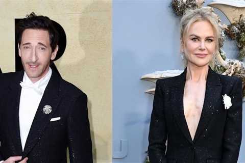 Who Wore It Better? Adrien Brody and Nicole Kidman Wore Black Embellished Tom Ford Suits
