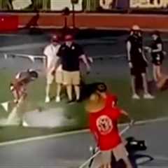 See the shocking fire extinguisher celebration video that got 16-year-old track star stripped of..