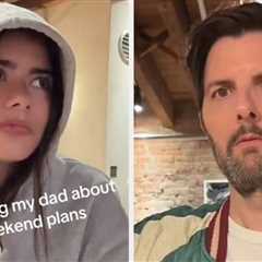 Adam Scott’s Grown Daughter Just Posted A TikTok With Him, And People Genuinely Can’t Believe He’s..