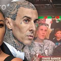 Kourtney Kardashian and Travis Barker Booed By WWE Fans